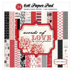 한가람 cz ep 묶음 배경지 Words of Love 6 x 6 인치, CB-WOL38015, 1개
