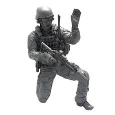 YUFANMODEL 1/35軍事人物模型 現代美國陸軍特種部隊偵察兵, 1個