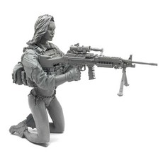 YUFANMODEL YF141 1/35軍事人物模型 美國海豹突擊隊突擊少女小玫瑰Lara Vol8, 1個