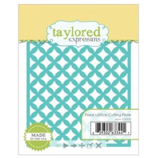 스튜디오제이 다이 만들기 재료 floral lattice cutting plate, 혼합 색상, 1개