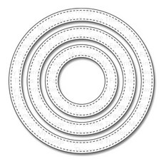 한가람아트타운 다이 Stitched Circle Frames, 혼합 색상, 1개