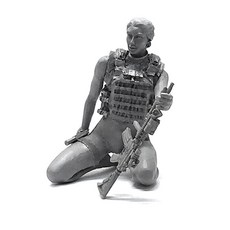 YUFANMODEL YF108 1/35軍事人物模型 美國海豹部隊女兵 我性感嗎, 1個