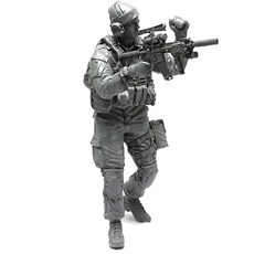 YUFANMODEL 1/35軍事人物現代美軍特種部隊上尉, 1個