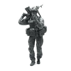 YUFANMODEL 1/35軍事人物現代美軍海豹突擊隊MG射手抽菸, 1個