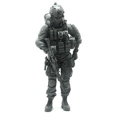 YUFANMODEL 1/35軍事人物現代美國陸軍海豹部隊士兵Vol 2, 1個