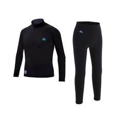 FITNUS 男款多功能中領長袖T恤+9分褲