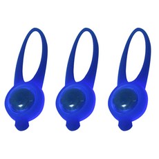 바이셀 강아지 LED 실리콘 팬던트구슬, 블루, 3개