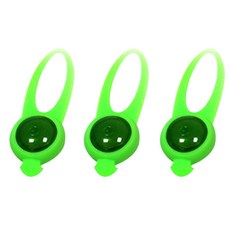 바이셀 강아지 LED 실리콘 팬던트구슬, 그린, 3개