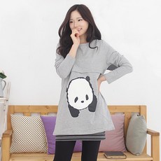팡팡샵 P 긴 팬더나염수유티
