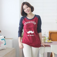 팡팡샵 P 긴 배색콧수염수유티