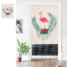 슈퍼식스 다양한 동식물 수채화 시리즈 칸막이 커튼