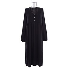 Pang Pang Shop 孕婦哺乳鈕扣連身裙