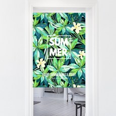 슈퍼식스 북유럽 울창한 열대 식물 숲 시리즈 칸막이 커튼