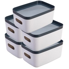 ANTS 帶蓋收納盒 5入, 單色