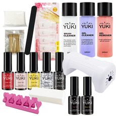 YUKI 凝膠美甲套組, 17種, 1套