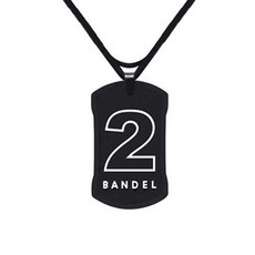 BANDEL 數字可逆項鍊 2, 黑+白