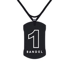 BANDEL 數字雙面項鍊 1, 黑色 + 白色