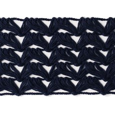 패션포인트 물결코메즈 레이스테이프 대자 50야드 34mm, 네이비, 1개