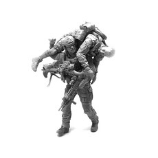 YUFANMODEL 1/35現代美國陸軍海豹部隊士兵撤退軍事公仔 YF085, 1套