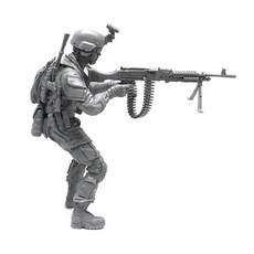 YUFANMODEL 1/35 Modern US Army SEAL MG Gunner Vol2 軍事公仔 YF059, 1個