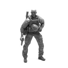 YUFANMODEL 1/35美國海豹部隊士兵光頭A軍事公仔 YF096, 1個