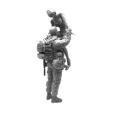 YUFANMODEL 1/35現代美國陸軍海豹突擊隊士兵與妻子回家Vol1 軍事模型 YF086, 1套