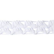 패션포인트 물결코메즈 레이스테이프 소자 50야드 12mm, 화이트, 1개