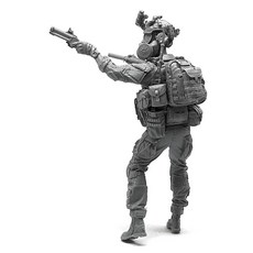 YUFANMODEL YF220 1/35軍事人物 美國海豹突擊隊士兵9號, 1個
