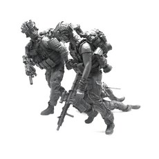 YUFANMODEL 1/35 美國陸軍特種部隊士兵撤退 軍事模型 YF082, 1套