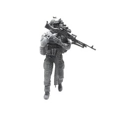 YUFANMODEL 1/35 Modern US Army SEAL MG Gunner Vol3 軍事公仔 YF060, 1個