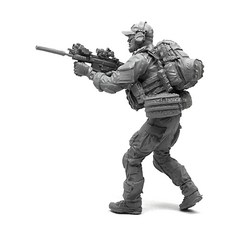 YUFANMODEL YF222 1/35軍事人物 美國海豹突擊隊士兵11, 1個