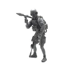YUFANMODEL 1/35 Modern US Army SEAL士兵帶反坦克飛彈軍事模型 YF066, 1個