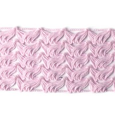 패션포인트 물결코메즈 레이스테이프 대자 50야드 34mm, 핑크, 1개