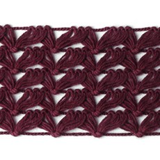 패션포인트 물결코메즈 레이스테이프 대자 50야드 34mm, 와인, 1개