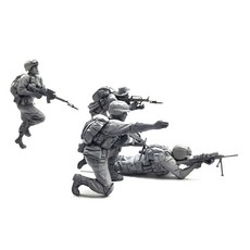 YUFAN MODEL 現代陸軍 YF199 1:35 無上色 4入, 1組