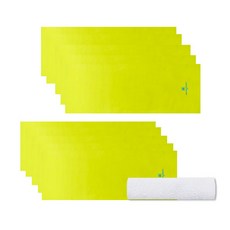 Songwol 松月 arnaldo bassini運動毛巾 淺綠色 10入+進口純棉美容毛巾 CS32 隨機出貨, 混色, 1組