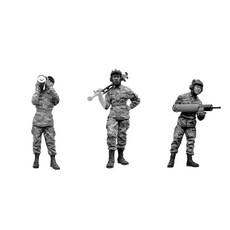 YUFANMODEL YF191 1/35 Modern PLA Type 99/98/96A Tank/AFV Crews 3figures未上漆模型, 1套