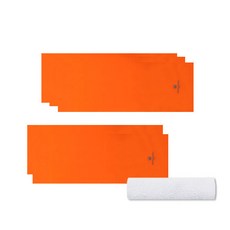 Songwol 松月 Analdo Basini Basic Sports 31毛巾5p橙色+進口美容巾CS32隨機出貨, 混色, 1套
