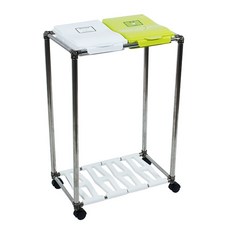 Capella 雙蓋式單層分類垃圾支架, 混色, 1套