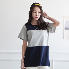 메르 반팔 3단수유티셔츠