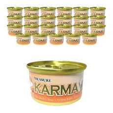 카르마 고양이 간식캔 생선, 가다랑어 + 치킨 혼합맛, 80g, 24개
