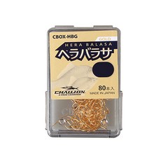 CHALLION Hera Barasa 魚鉤 金色 CBOX-HBG 80p, 1個
