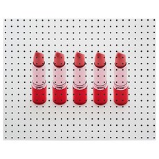AnB Commerce 室內裝飾洞洞板 粉紅唇膏 白色, 1個