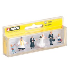 NOCH 複製品 1/87 婚禮佈景人偶 158607FG, 1個