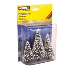 NOCH 複製品 1/87 冬季雪花樹樹立體模型 252343DI, 混色