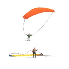 NOCH 複製品 1/87 滑翔傘人物 158867FG, 1個