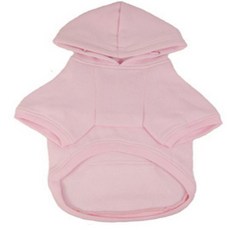 댕댕이 대형견 데일리 무지 후드티, 핑크, 1개
