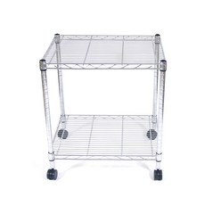 코랙 트롤리 선반 2단 390 x 900 x 600 cm, 은색