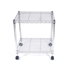 코랙 트롤리 선반 2단 390 x 900 x 450 cm, 은색