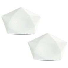 오다도기 파이 낮은 볼 17cm, 화이트, 2개입